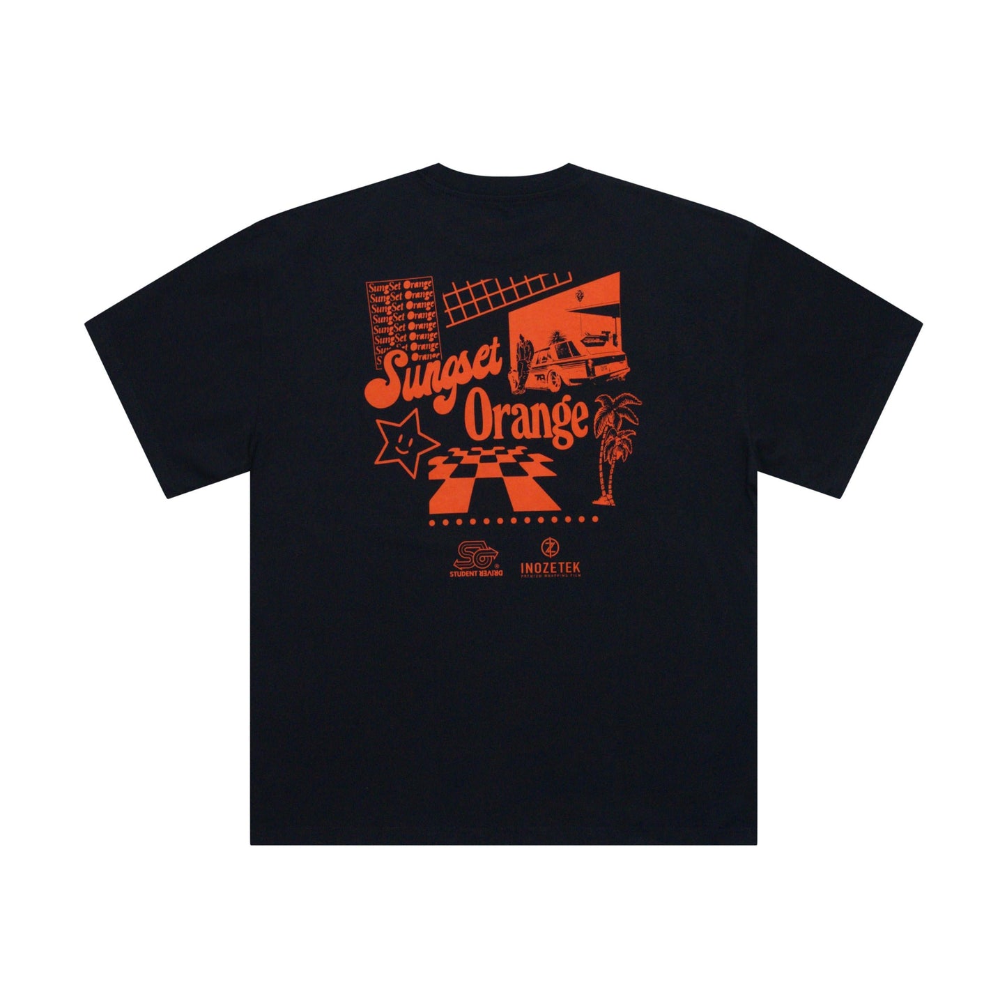 IZTK x STUDENT DRIVER - SUNGSET ORANGE TEE